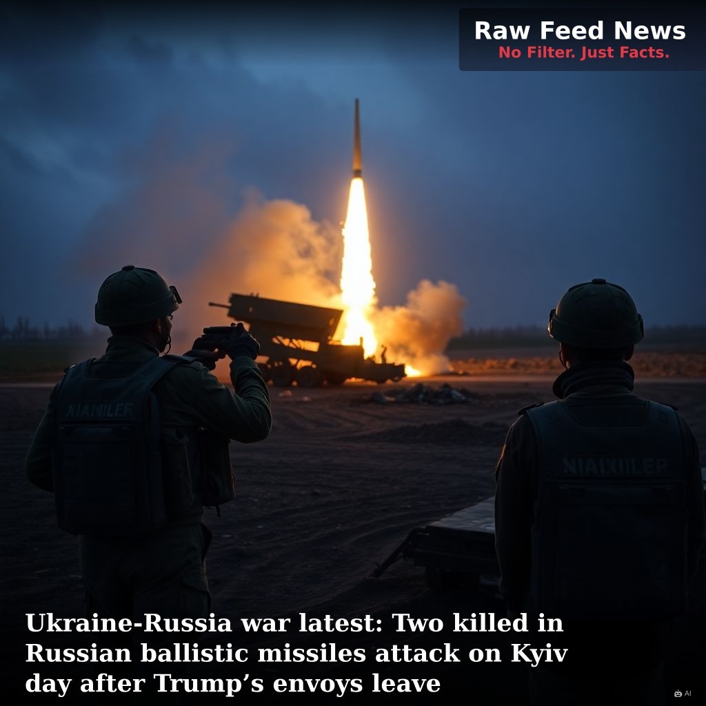 Ukraine-Russia war latest: Two killed in Russian ballistic missiles attack on Kyiv day after Trump’s envoys leave