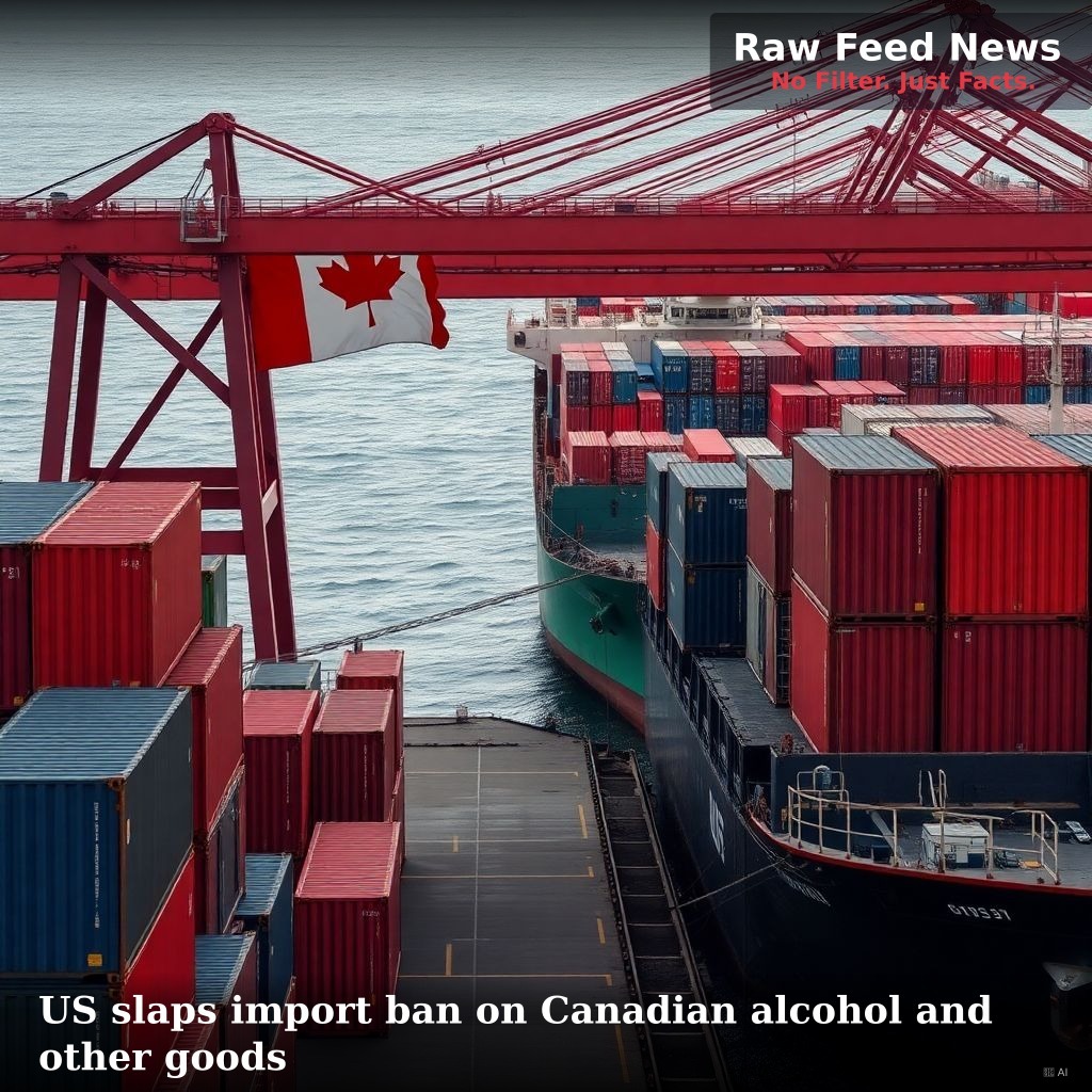 US slaps import ban on Canadian alcohol and other goods
