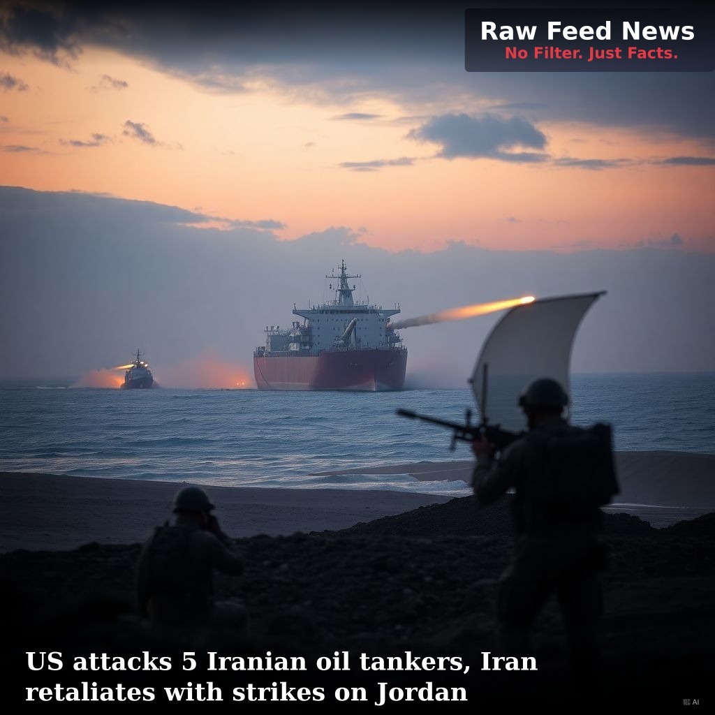 US attacks 5 Iranian oil tankers, Iran retaliates with strikes on Jordan