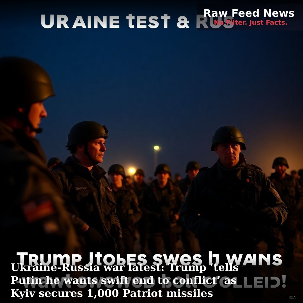 Ukraine-Russia war latest: Trump ‘tells Putin he wants swift end to conflict’ as Kyiv secures 1,000 Patriot missiles