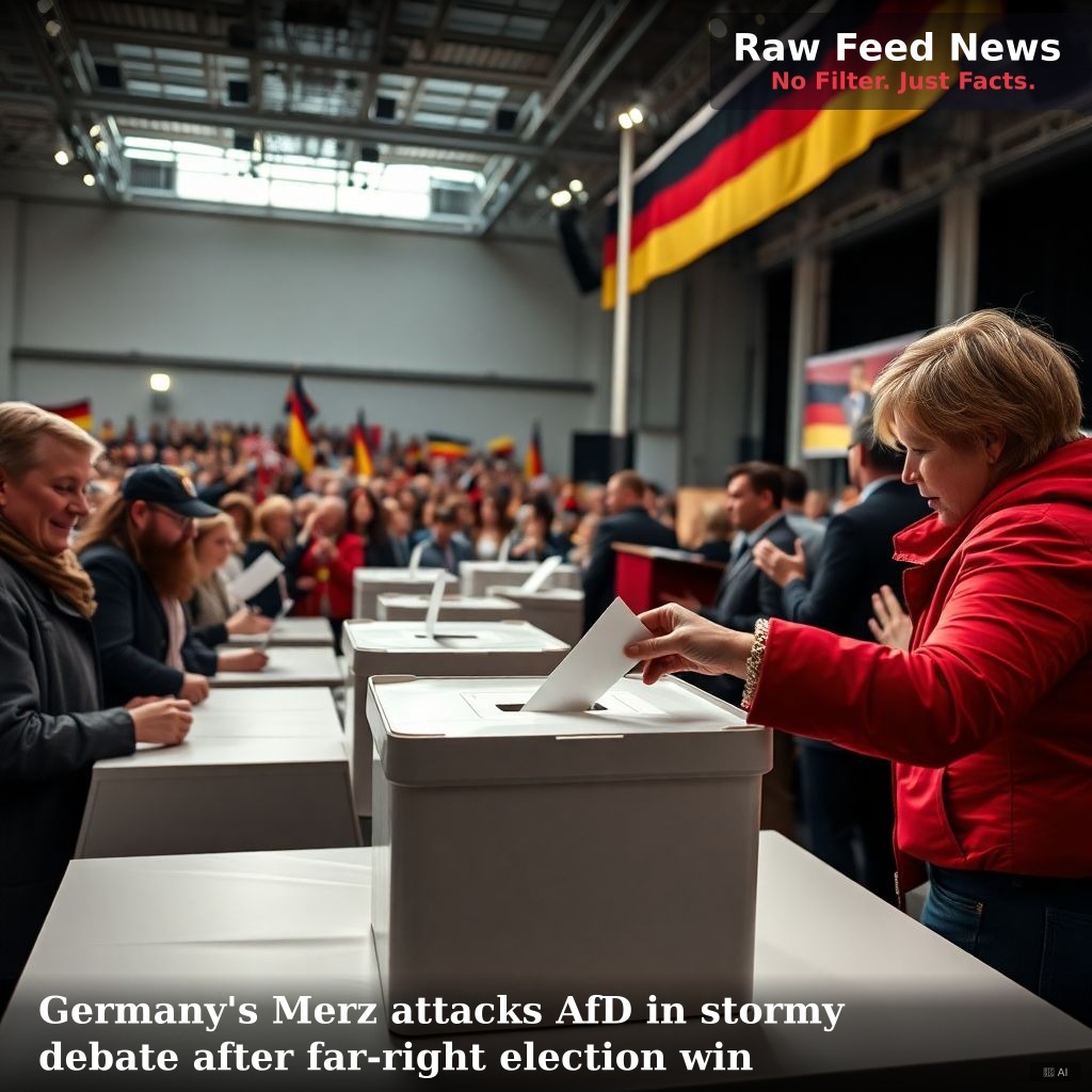 Germany's Merz attacks AfD in stormy debate after far-right election win