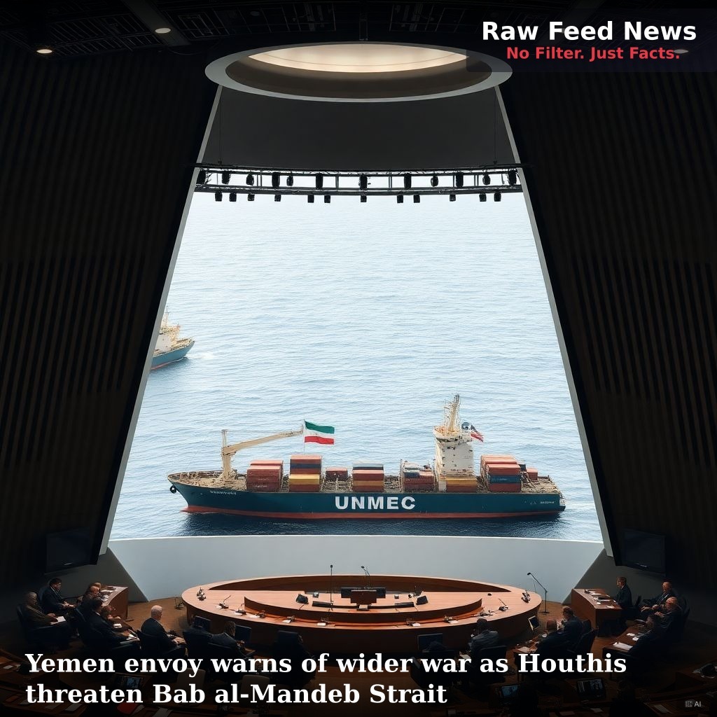Yemen envoy warns of wider war as Houthis threaten Bab al-Mandeb Strait