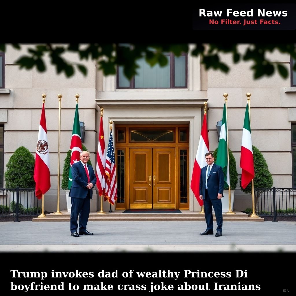 Trump invokes dad of wealthy Princess Di boyfriend to make crass joke about Iranians