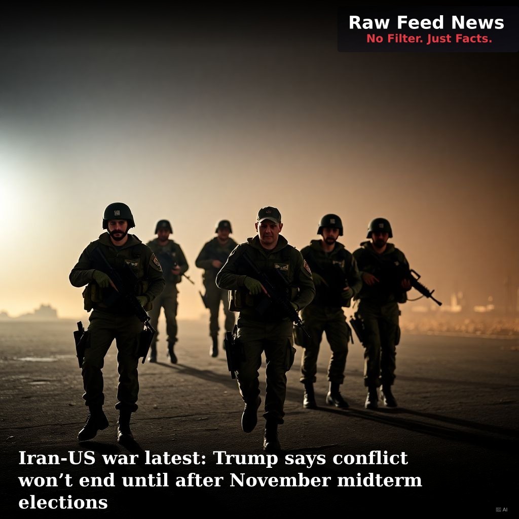Iran-US war latest: Trump says conflict won’t end until after November midterm elections