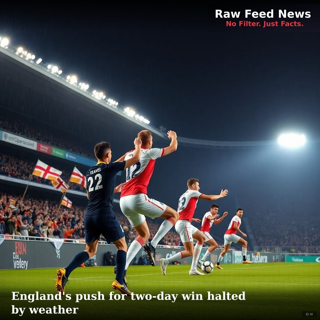 England's push for two-day win halted by weather