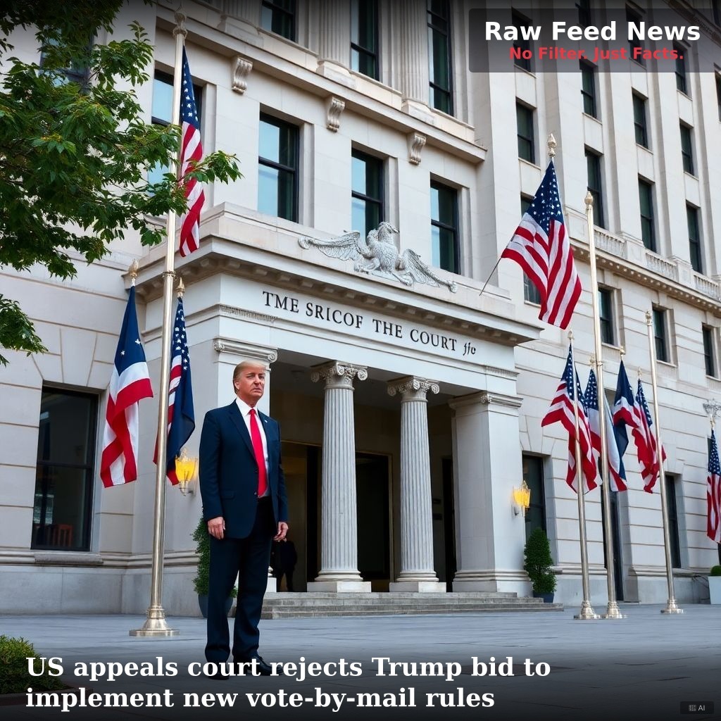 US appeals court rejects Trump bid to implement new vote-by-mail rules
