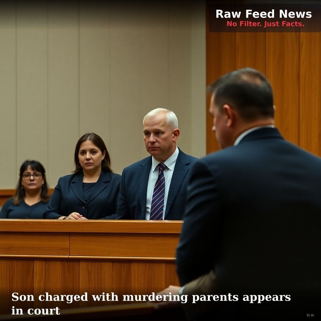 Son charged with murdering parents appears in court