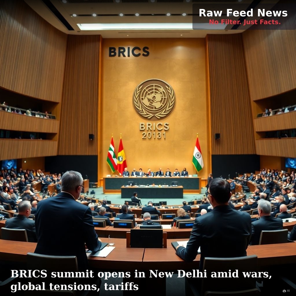 BRICS summit opens in New Delhi amid wars, global tensions, tariffs