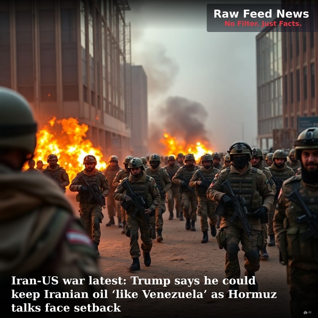 Iran-US war latest: Trump says he could keep Iranian oil ‘like Venezuela’ as Hormuz talks face setback