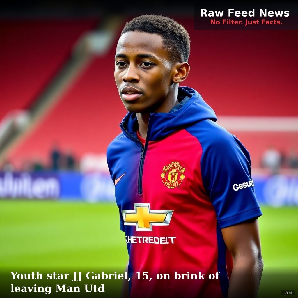 Youth star JJ Gabriel, 15, on brink of leaving Man Utd
