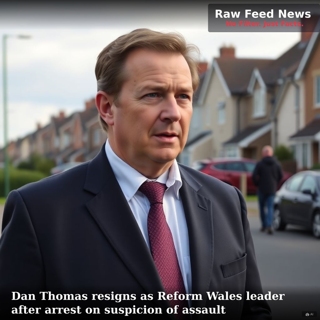 Dan Thomas resigns as Reform Wales leader after arrest on suspicion of assault