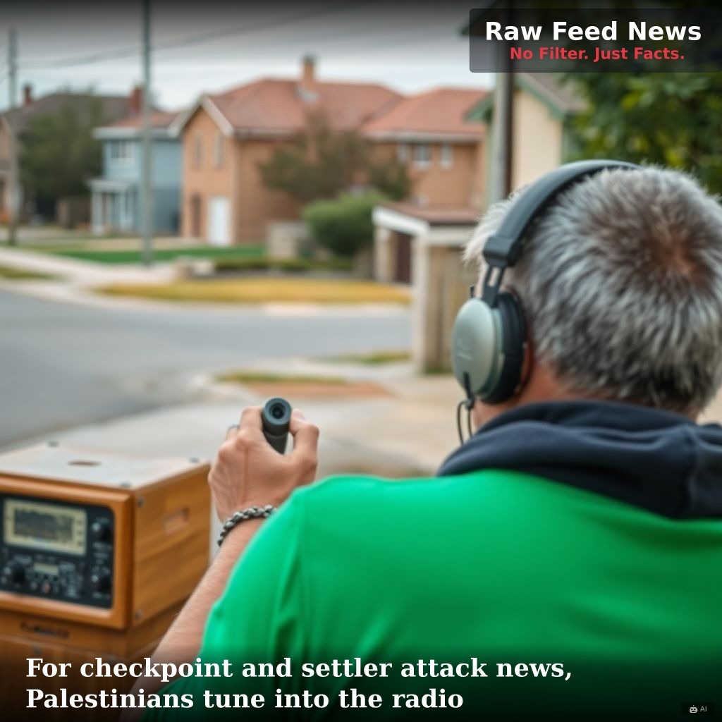 For checkpoint and settler attack news, Palestinians tune into the radio