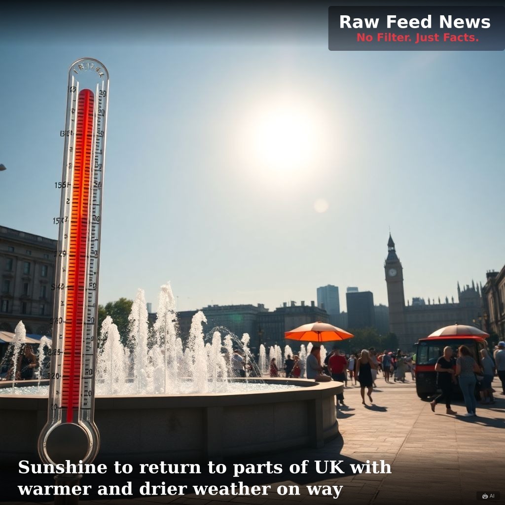Sunshine to return to parts of UK with warmer and drier weather on way