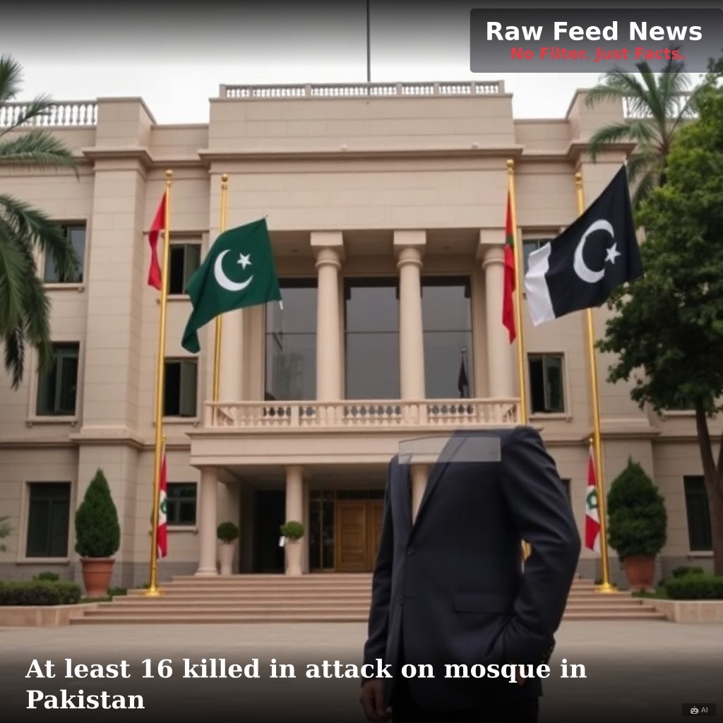 At least 16 killed in attack on mosque in Pakistan