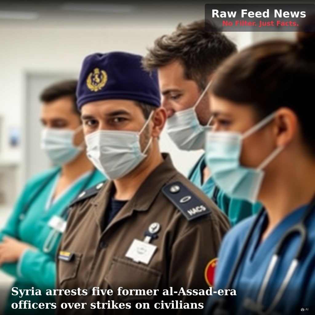 Syria arrests five former al-Assad-era officers over strikes on civilians