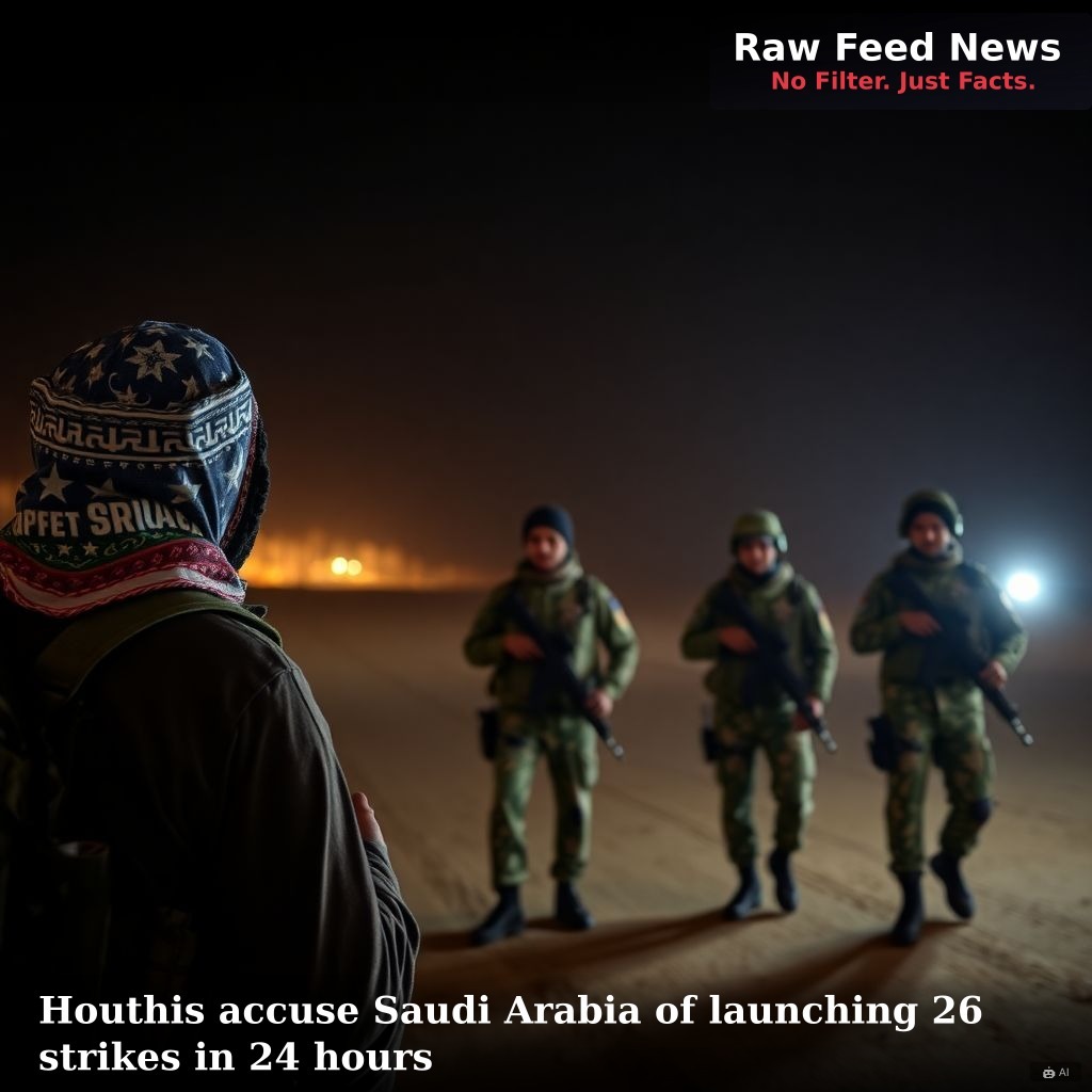 Houthis accuse Saudi Arabia of launching 26 strikes in 24 hours