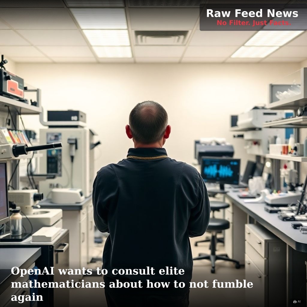 OpenAI wants to consult elite mathematicians about how to not fumble again