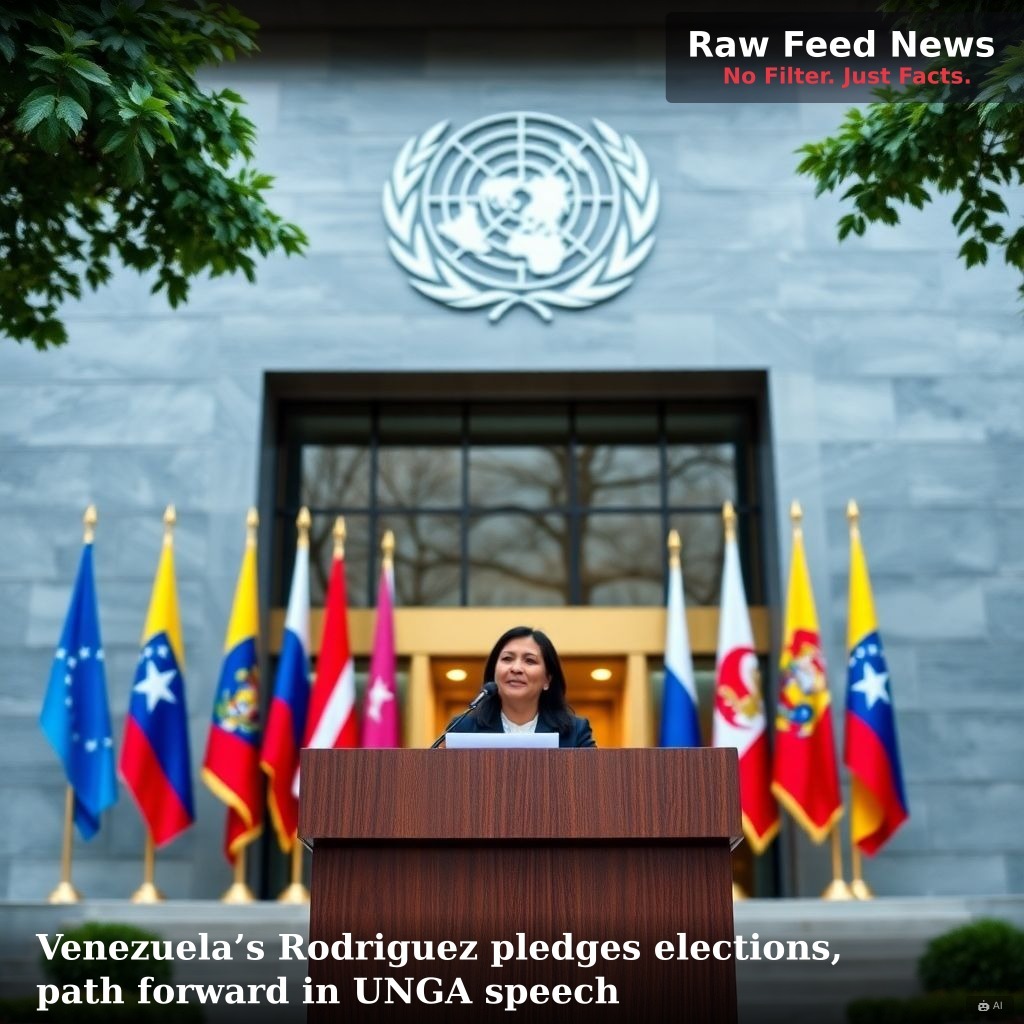 Venezuela’s Rodriguez pledges elections, path forward in UNGA speech