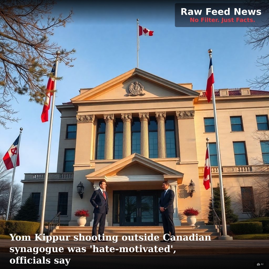 Yom Kippur shooting outside Canadian synagogue was 'hate-motivated', officials say
