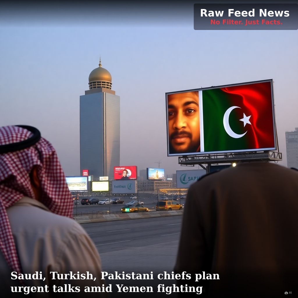 Saudi, Turkish, Pakistani chiefs plan urgent talks amid Yemen fighting