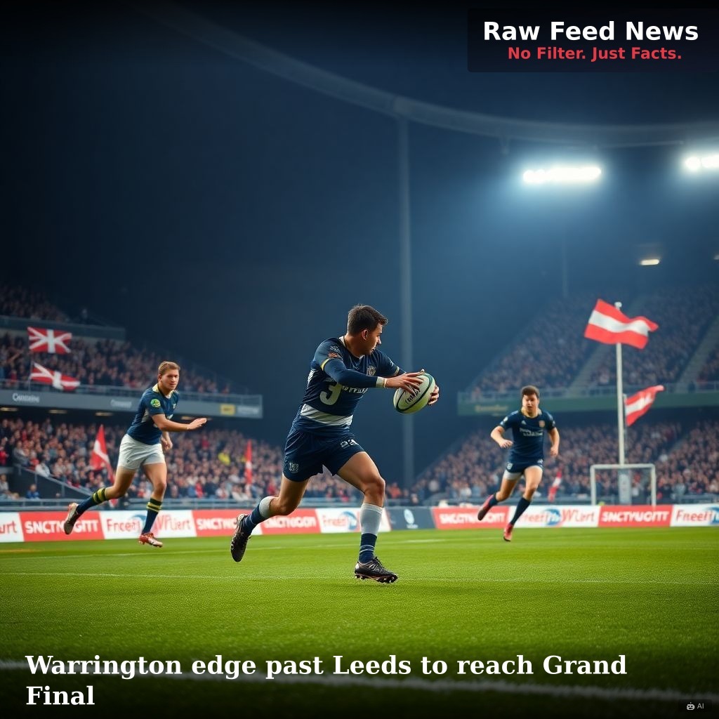 Warrington edge past Leeds to reach Grand Final