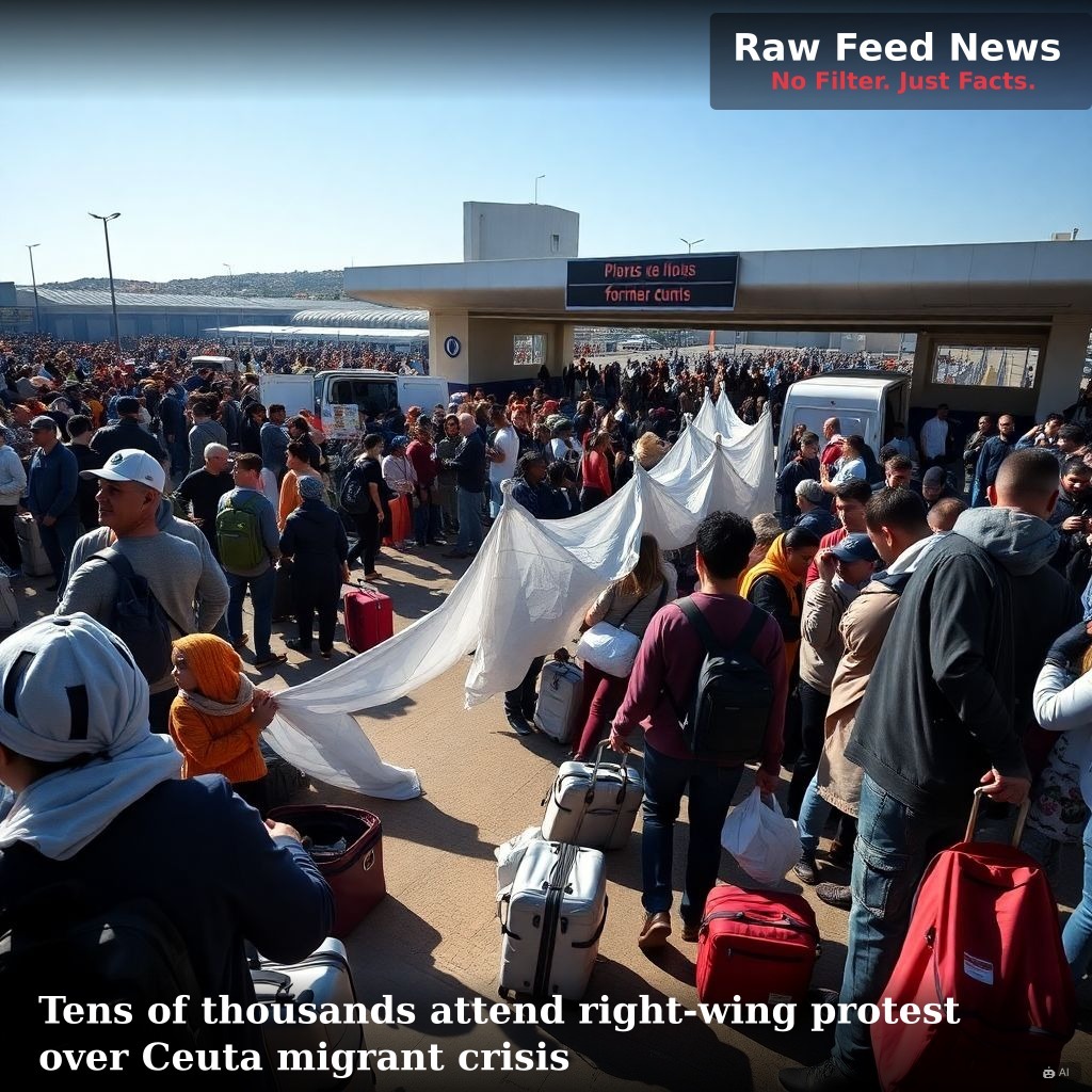 Tens of thousands attend right-wing protest over Ceuta migrant crisis