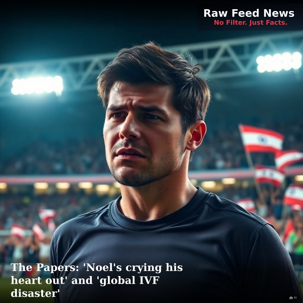 The Papers: 'Noel's crying his heart out' and 'global IVF disaster'