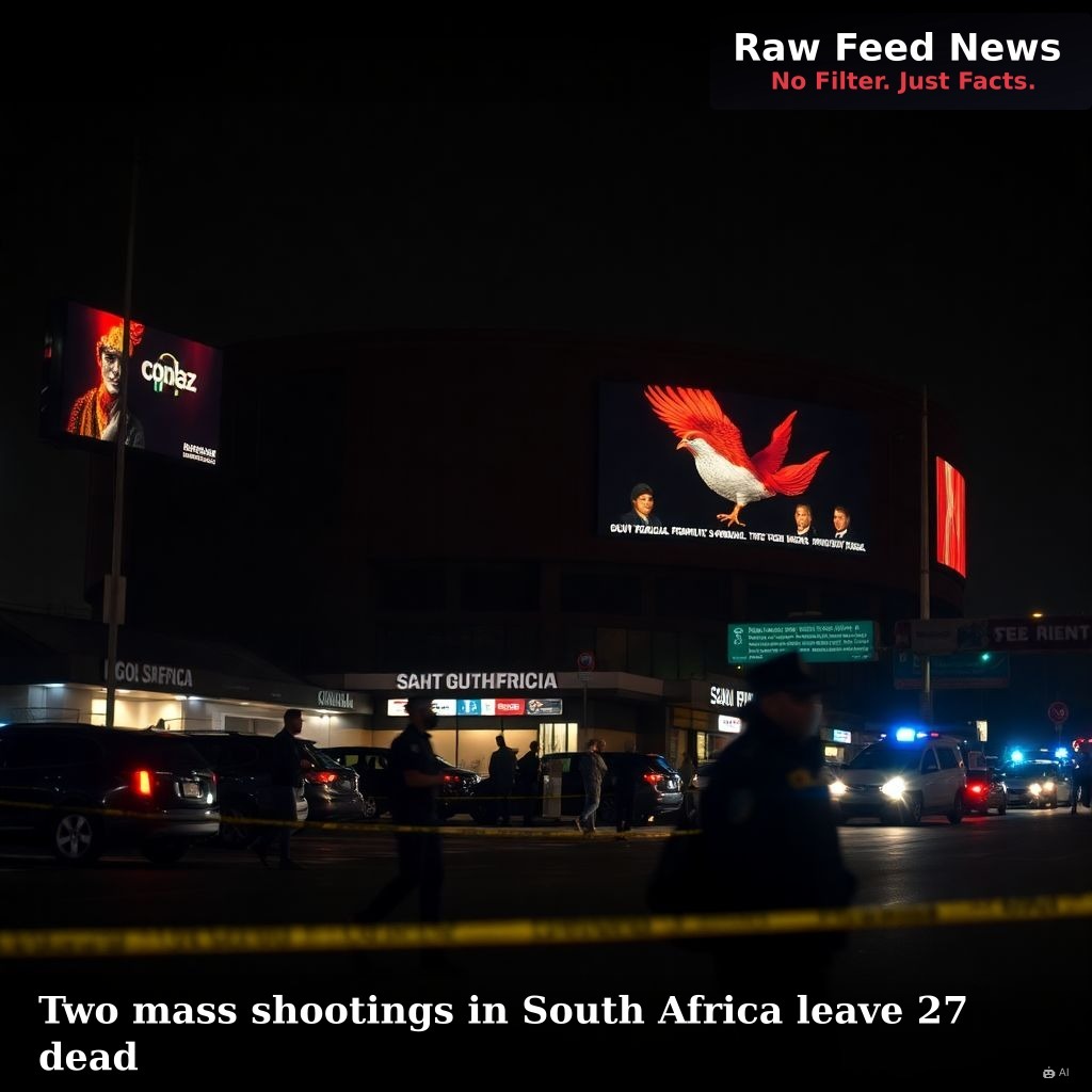 Two mass shootings in South Africa leave 27 dead