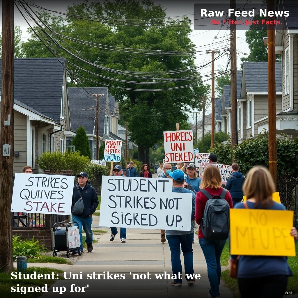 Student: Uni strikes 'not what we signed up for'