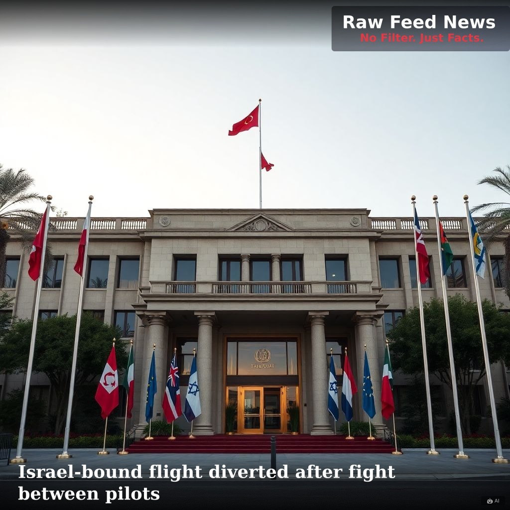 Israel-bound flight diverted after fight between pilots