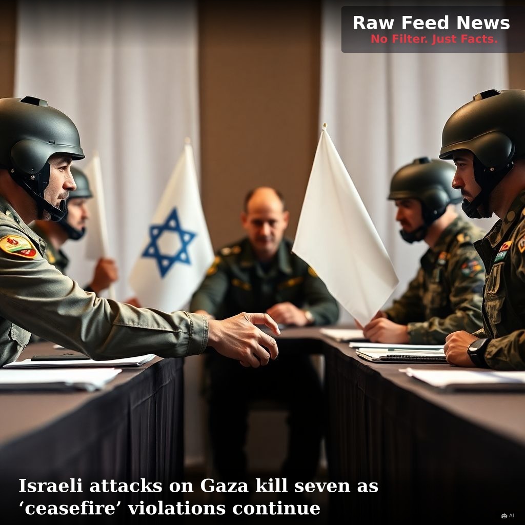 Israeli attacks on Gaza kill seven as ‘ceasefire’ violations continue