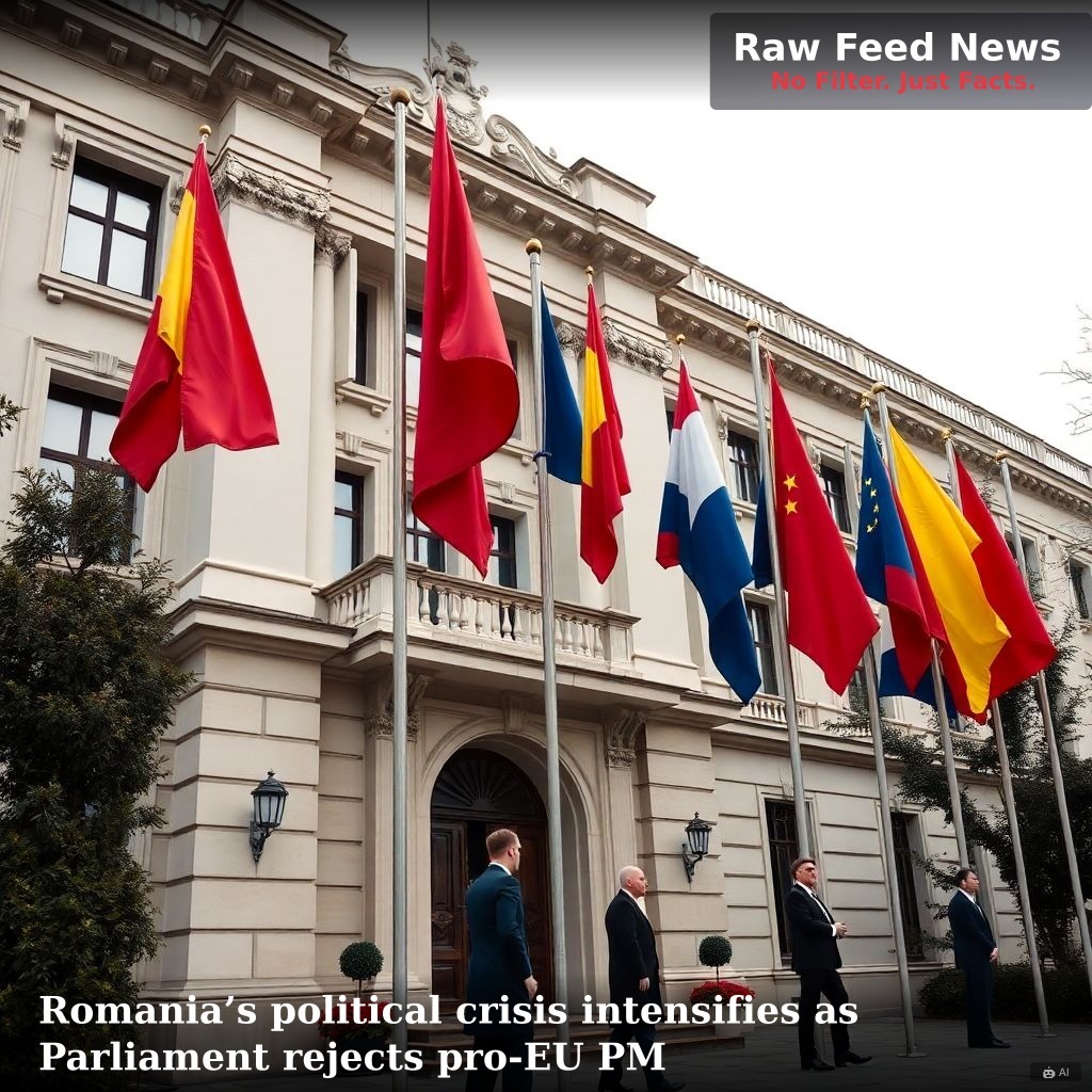 Romania’s political crisis intensifies as Parliament rejects pro-EU PM