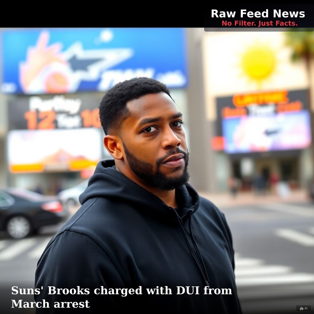 Suns' Brooks charged with DUI from March arrest
