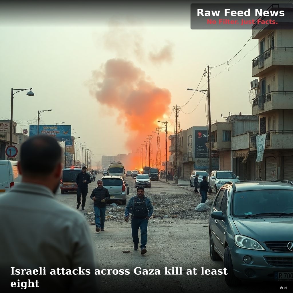 Israeli attacks across Gaza kill at least eight