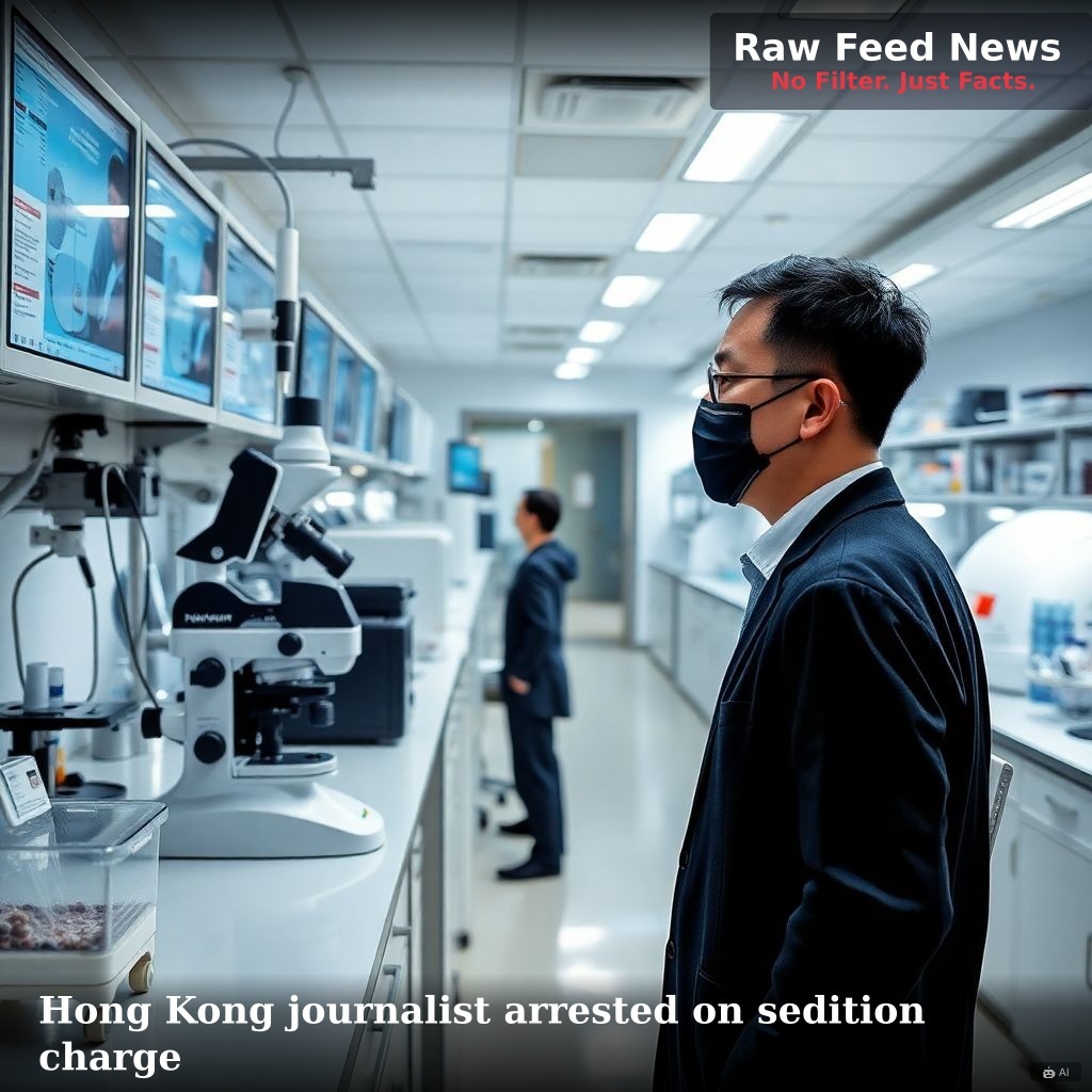 Hong Kong journalist arrested on sedition charge