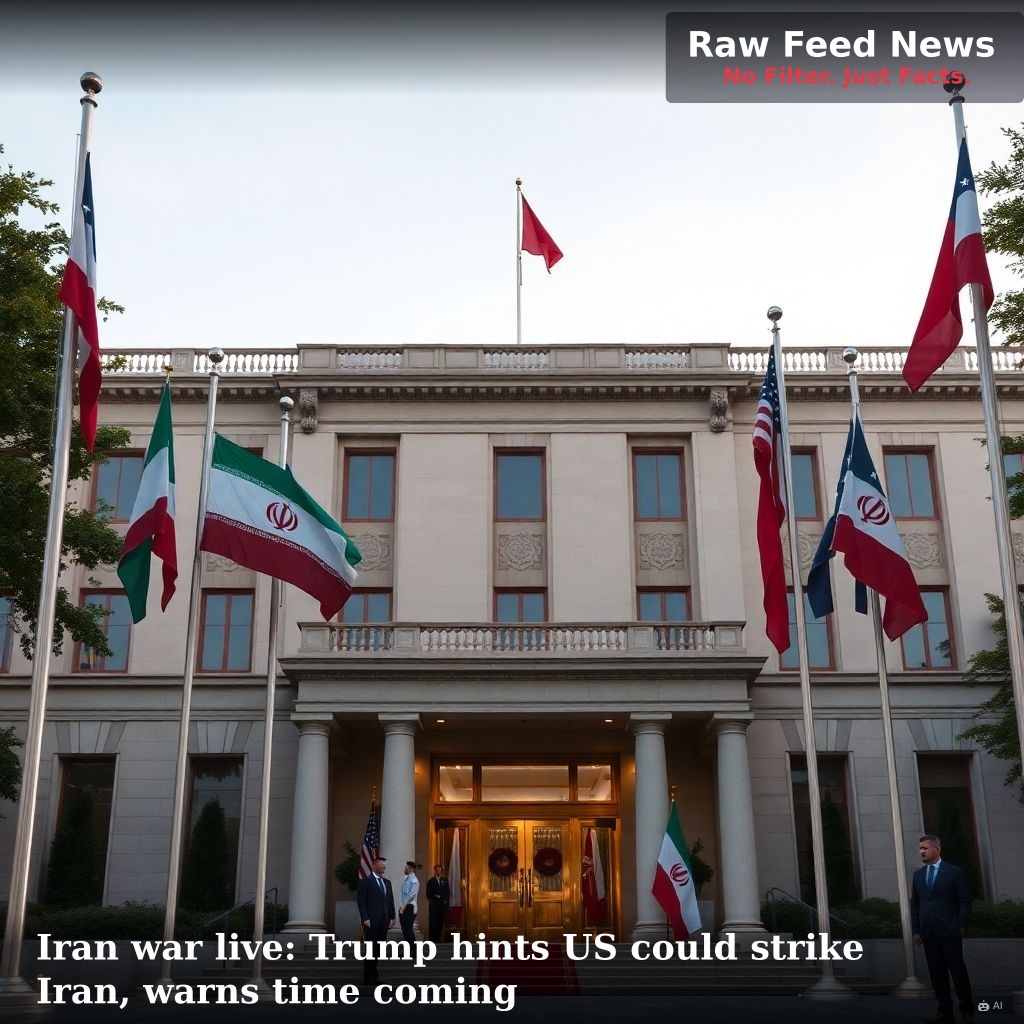 Iran war live: Trump hints US could strike Iran, warns time coming
