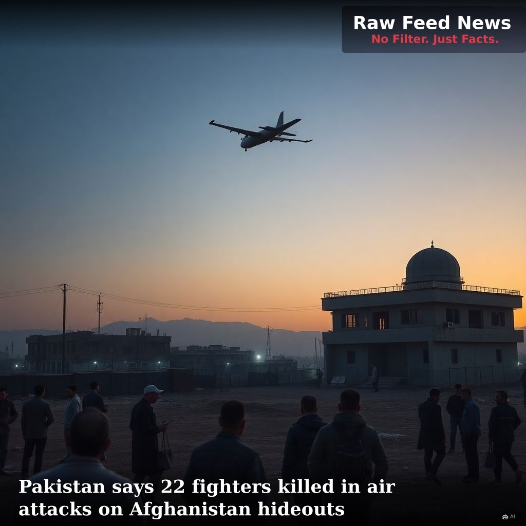 Pakistan says 22 fighters killed in air attacks on Afghanistan hideouts