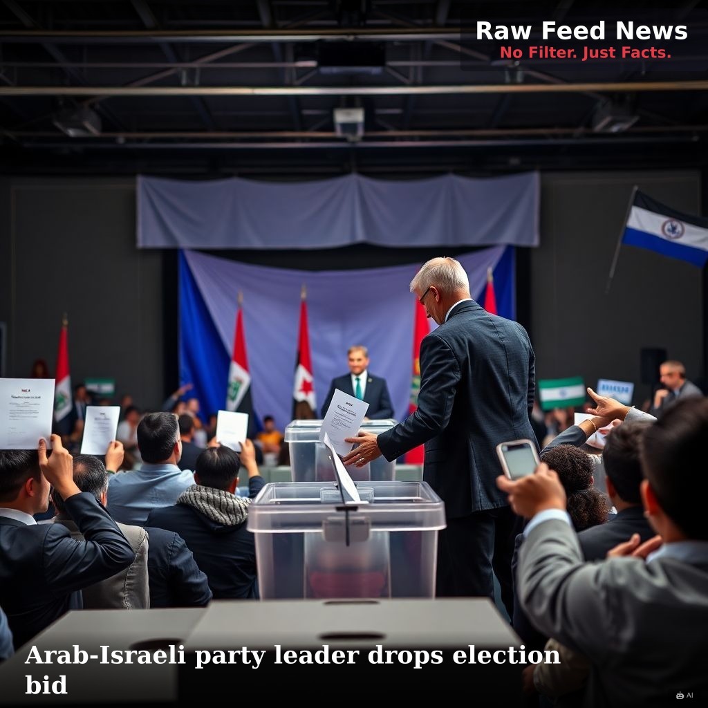 Arab-Israeli party leader drops election bid