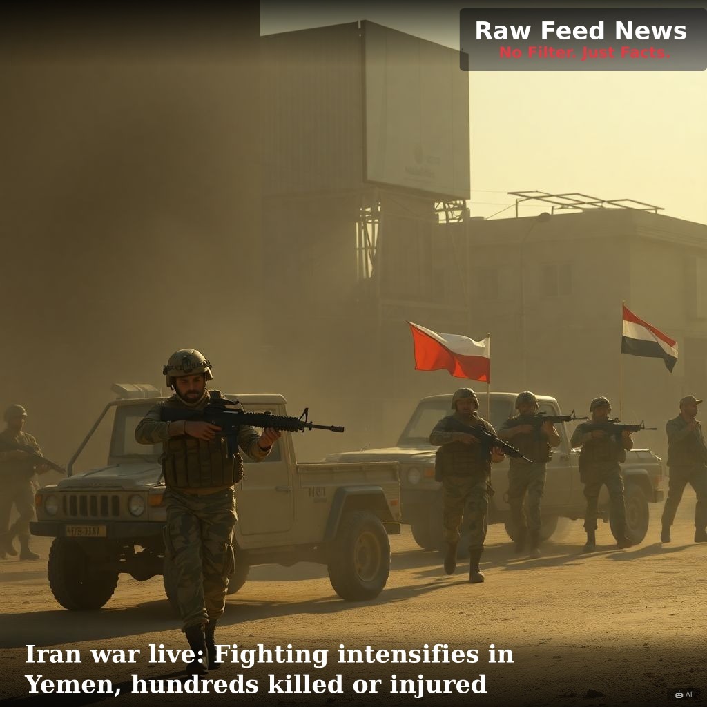 Iran war live: Fighting intensifies in Yemen, hundreds killed or injured