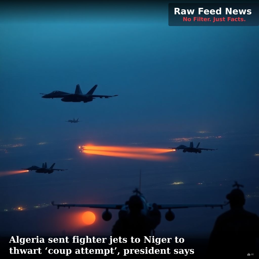 Algeria sent fighter jets to Niger to thwart ‘coup attempt’, president says