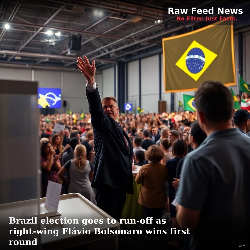 Brazil election goes to run-off as right-wing Flávio Bolsonaro wins first round