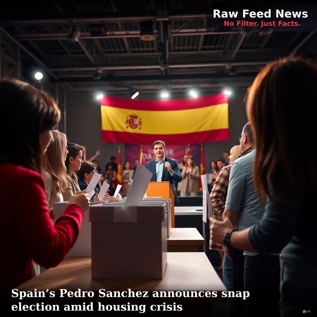 Spain’s Pedro Sanchez announces snap election amid housing crisis