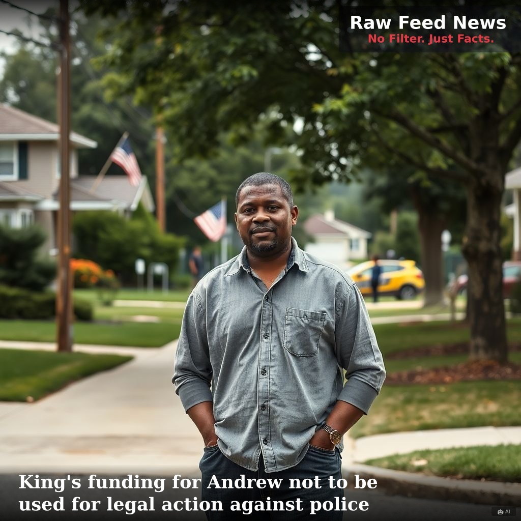 King's funding for Andrew not to be used for legal action against police