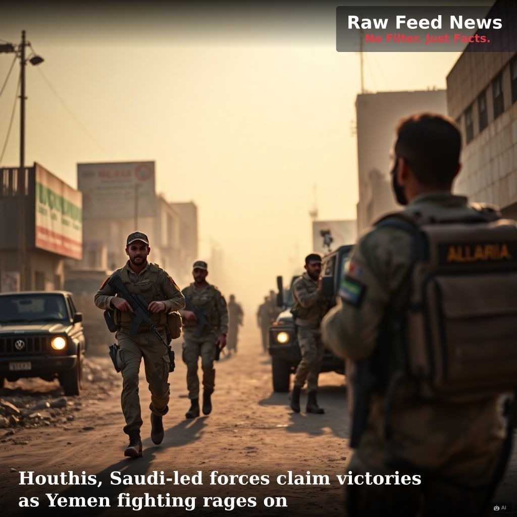 Houthis, Saudi-led forces claim victories as Yemen fighting rages on