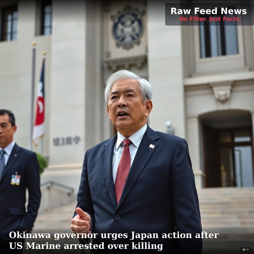 Okinawa governor urges Japan action after US Marine arrested over killing