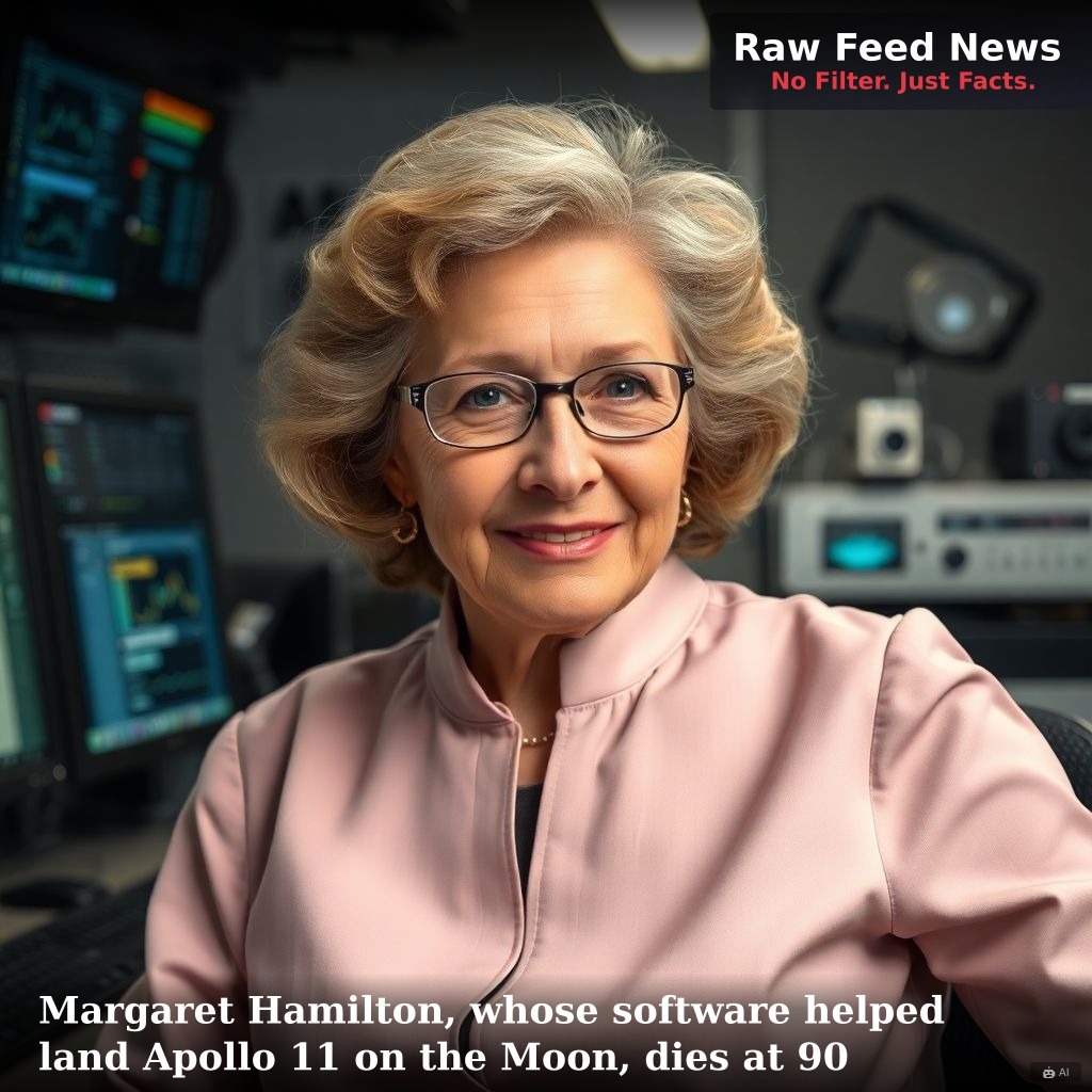 Margaret Hamilton, whose software helped land Apollo 11 on the Moon, dies at 90