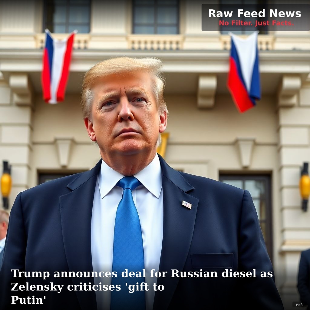 Trump announces deal for Russian diesel as Zelensky criticises 'gift to Putin'