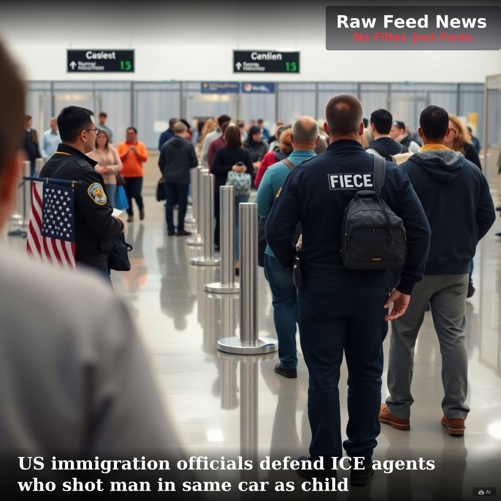 US immigration officials defend ICE agents who shot man in same car as child