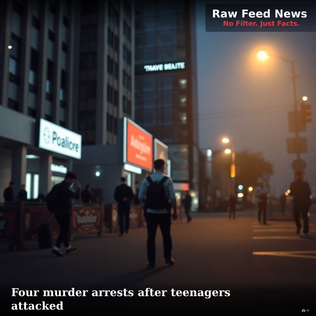 Four murder arrests after teenagers attacked