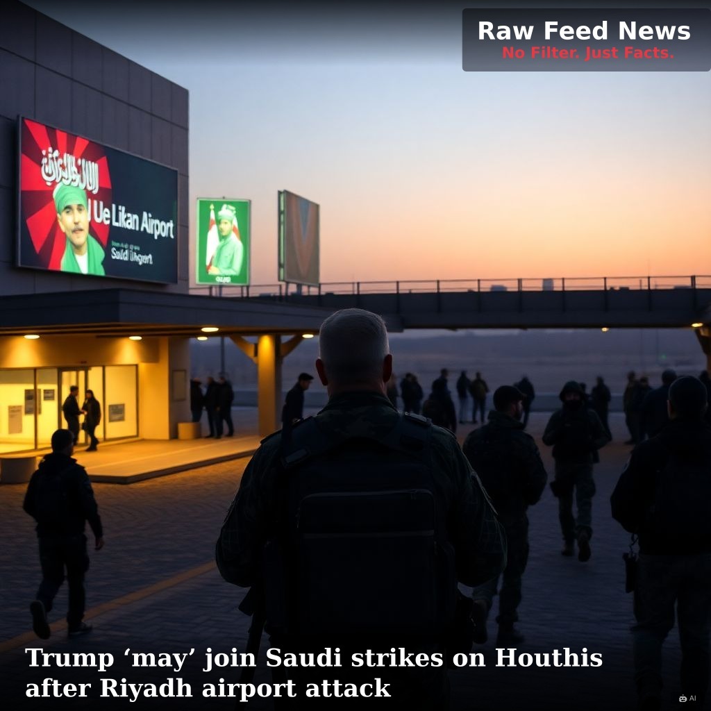 Trump ‘may’ join Saudi strikes on Houthis after Riyadh airport attack